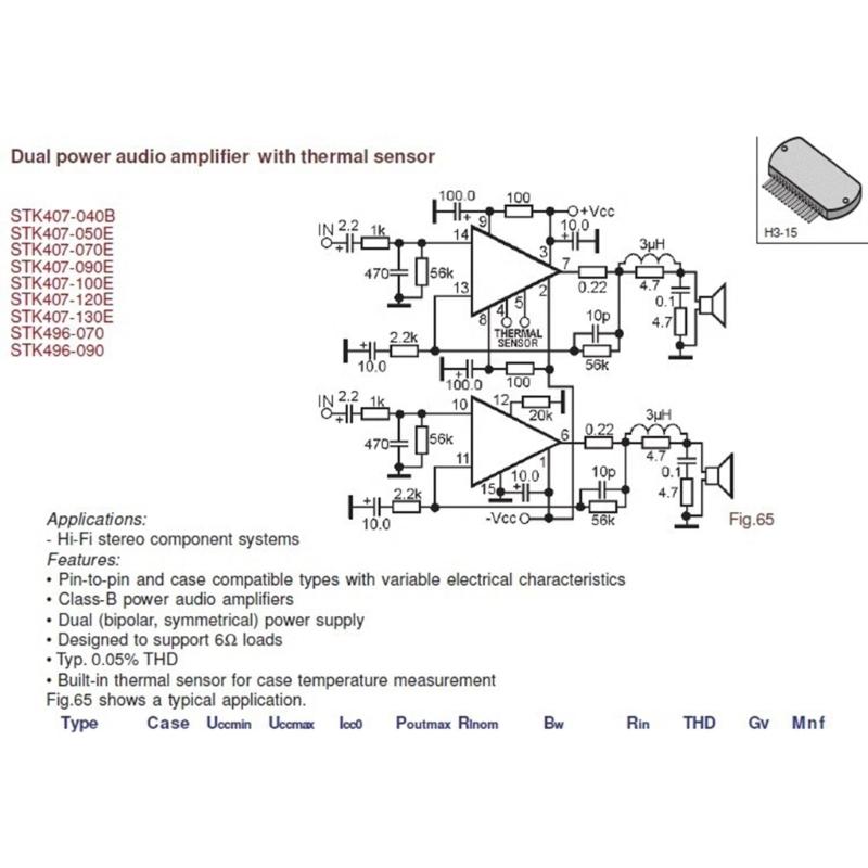 HighPowerDickschicht STK496-090 Doppelkanal 200W 100Wx2 HIFI Dickschicht Leistungsverstärkerplatine Fertig