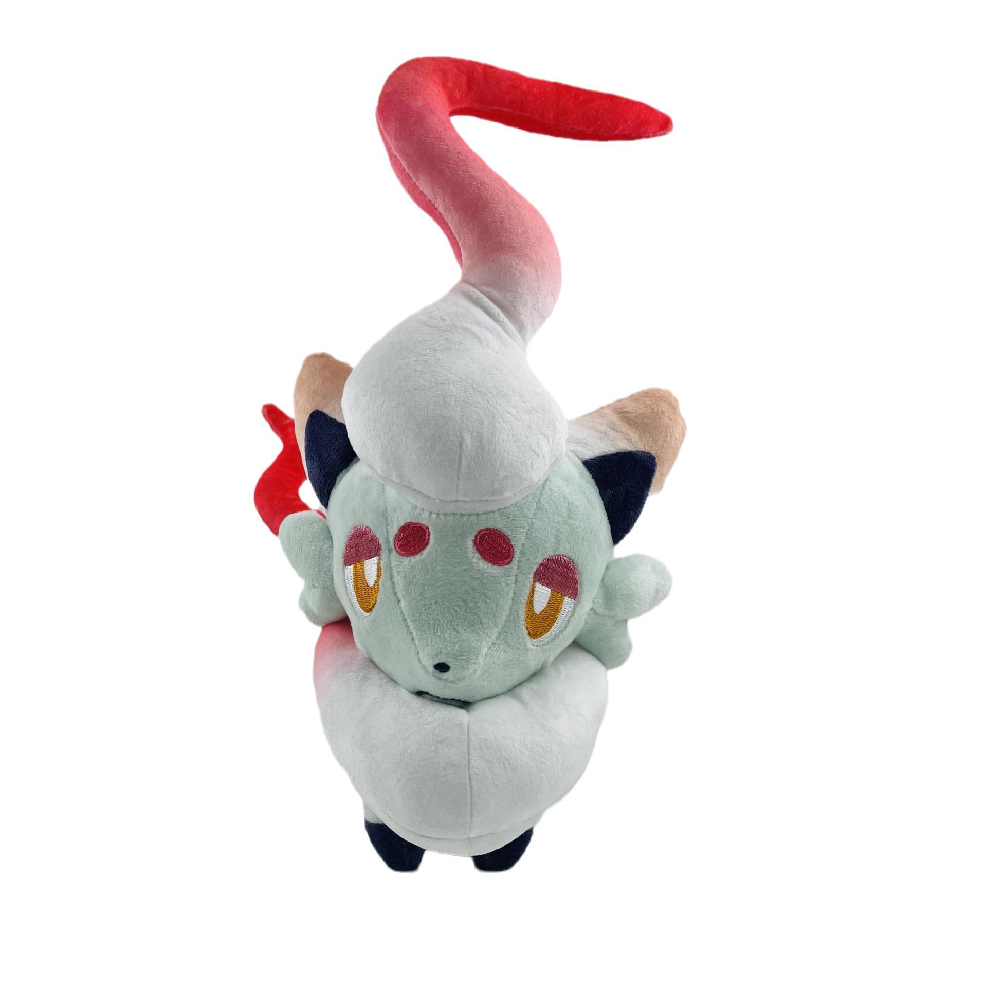 

Shiny Hisuian Zorua Plush 27cm Toys Anime Hisuian Decidueye Goodra Stuffed Collection Peluche Animal Dolls Gifts 27cm красный