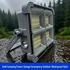 Ultra-Bright Solar Rechargeable Waterproof Portable Floodlight for Outdoor Camping and Night Market Emergencies