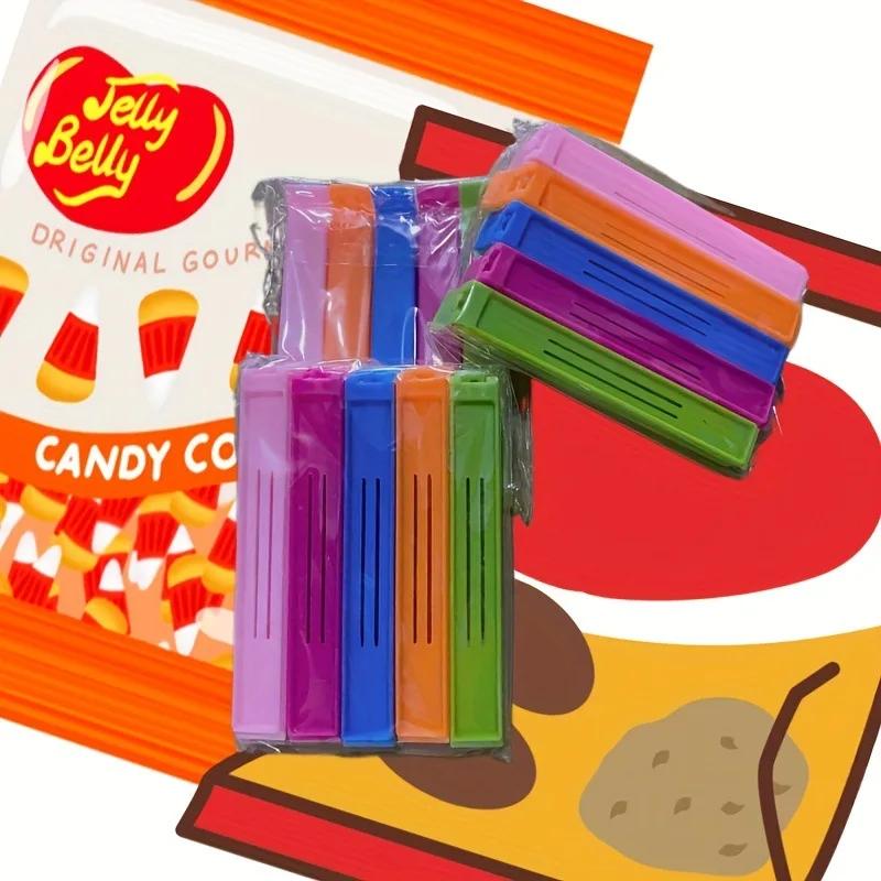 "10/20 Pack Reusable Food Bag Clips - Airtight Kitchen Storage Sealer Clamps for Snacks, Chips & Groceries"