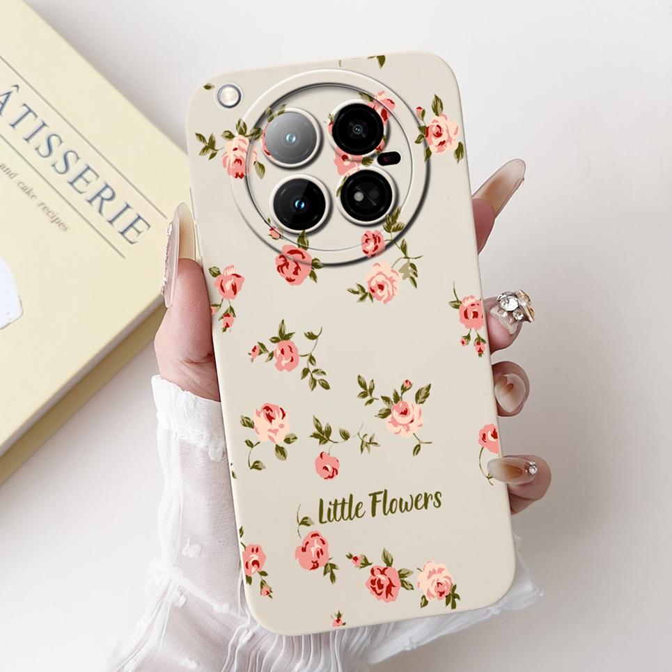 For Infinix Zero 40 4G 5G Back Cover 6.78" On Infinix X6860 X6861 Capa Flower Butterfly Women Fashion Phone Case Liquid Silicone