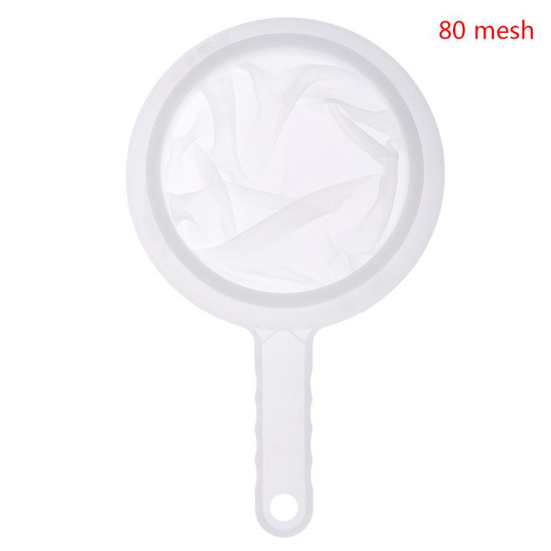 Nylonový jemný cedník s rukojetí pro džus, sójové mléko, kávový filtr