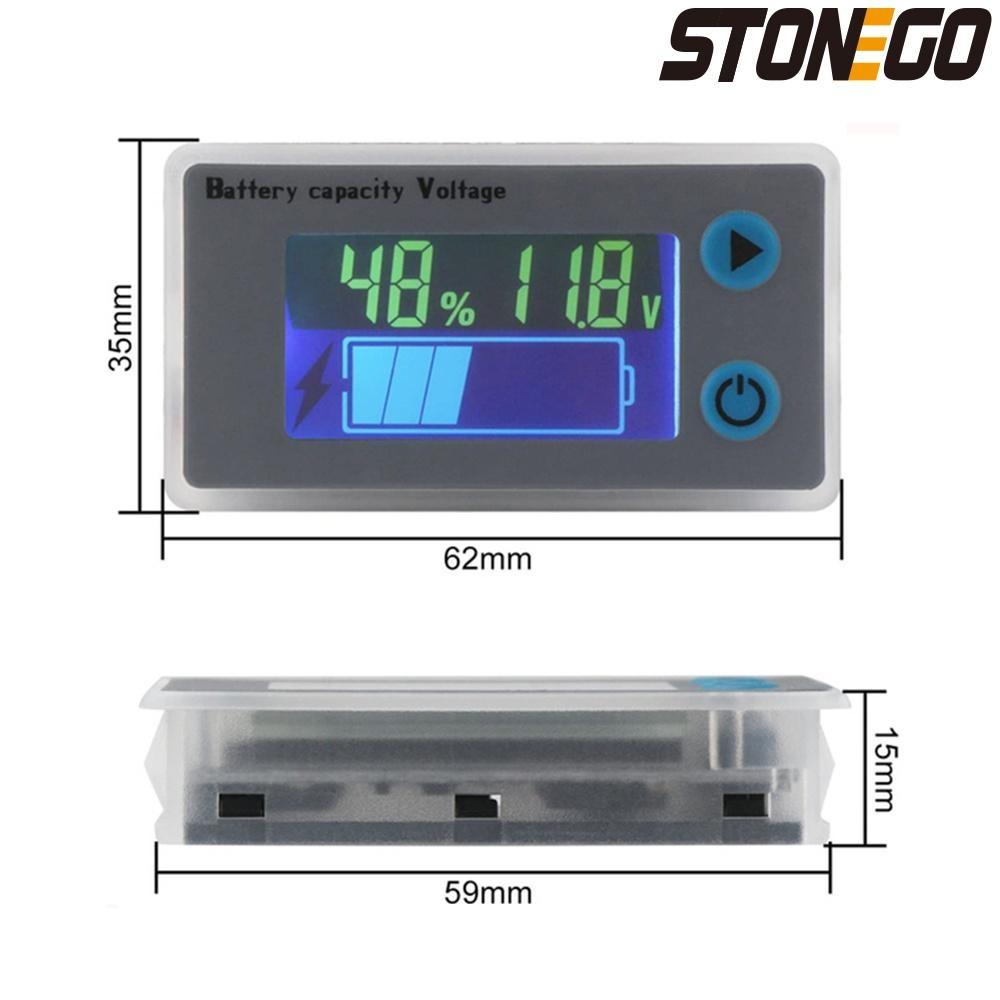 Universal 10-100V Digital Voltmeter Battery Capacity Tester LCD Voltage Monitor for Lead Acid Lithium Batteries