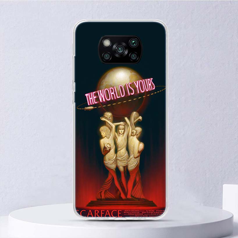 Scarface 1983 Film Al Pacino Movie Soft Case For Xiaomi Poco X7 X6 X5 X4 X3 Nfc F7 Ultra F6 F5 Pro Phone Cover F4 Gt F3 M5S M4 M