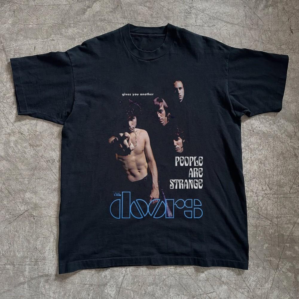 The Doors People Are Strange T-shirt, Unisex Black Cotton T-shirt, Size S-5XL Unisex T-Shirt S