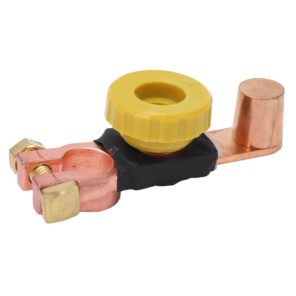Power Battery Disconnect Switch Negative Terminal ABS Brass for 6V 12V 24V Cars RVs ATVs