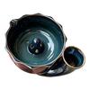 Ceramic Washing Bowl with Design for Produce Cleaning in Kitchen