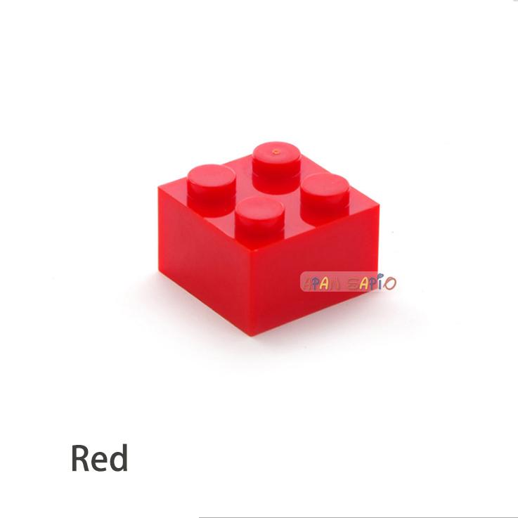 60pcs DIY Building Blocks Thick Figures Bricks 2x2 Dots Educational Creative Size Compatible With 3003 Plastic Toys for Children