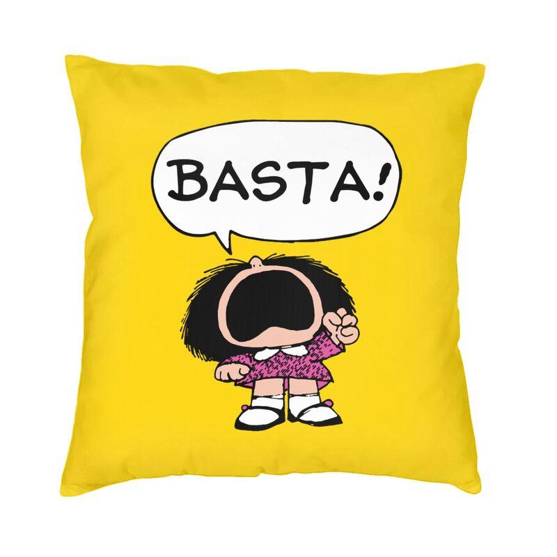 

Mafalda BastaQuino Argentina Cartoon Cushion Cover 45x45 Home Decor Print Throw Pillow Case for Car Doublesided 30x30cm 12x12in