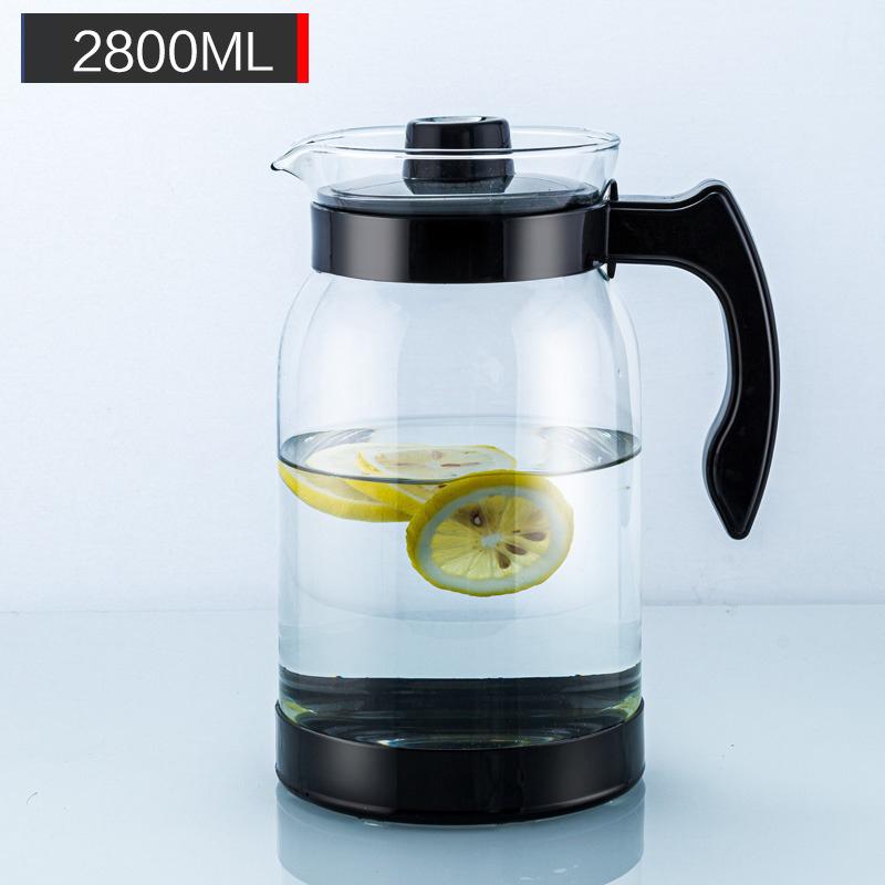 GIANXI Large-capacity Glass Water Jug High Temperature Resistance Leakage-proof Water Pot Household Explosion-proof Cold Kettle
