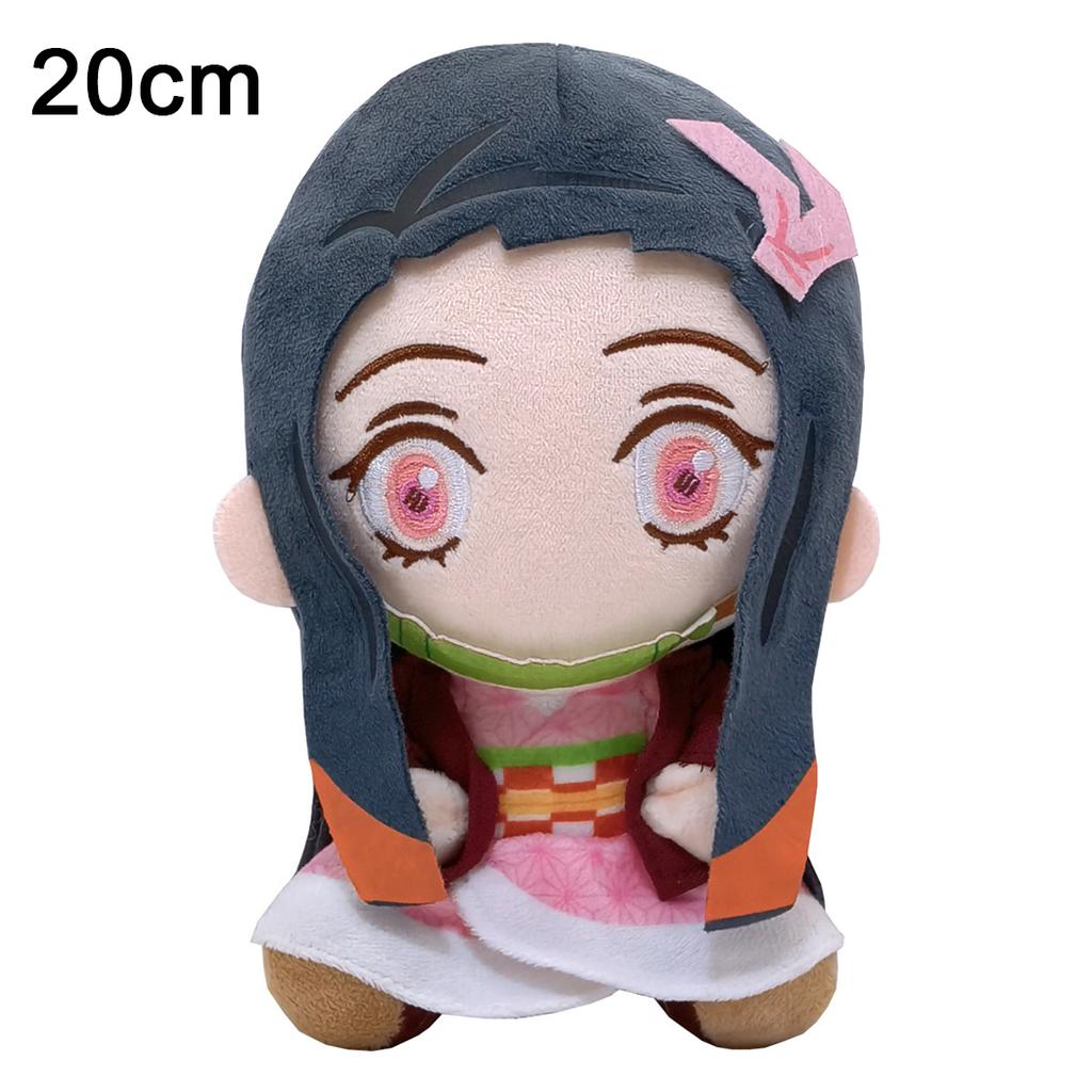 2025 New Demon Slayer Plush Toy Cute Cartoon Tanjirou Nezuko Japanese Anime Character Doll Birthday Christmas Gifts For Children