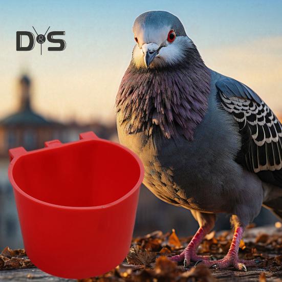 10 Stück Hühnerkäfig-Näpfe zum Aufhängen, Futternäpfe für Vögel, Futternäpfe für Hasenkäfige, Futternapf für Haustiere, Papageien, Geflügel, Tauben, Drahtkäfig