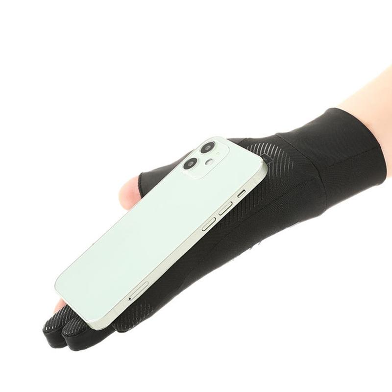 Summer Sun-proof Gloves Skin-friendly Nylon Gloves for Teens Cycling Hiking