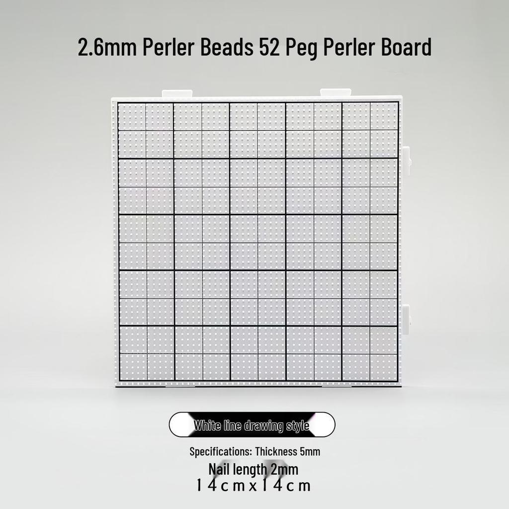 Heat-Resistant 2.6mm Pegboard Nails Set, 104 Pins for Perler Beads Mat Tool