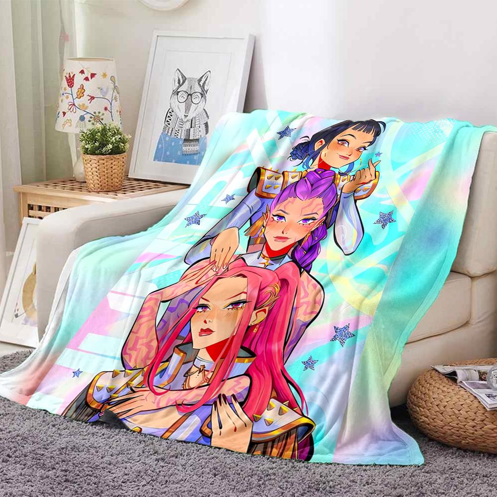 1Pc Fantasy Sisters Flannel Blanket, Soft And Comfortable, Casual Warm, Camping Travel, Christmas, Halloween Xmas Gift L1364