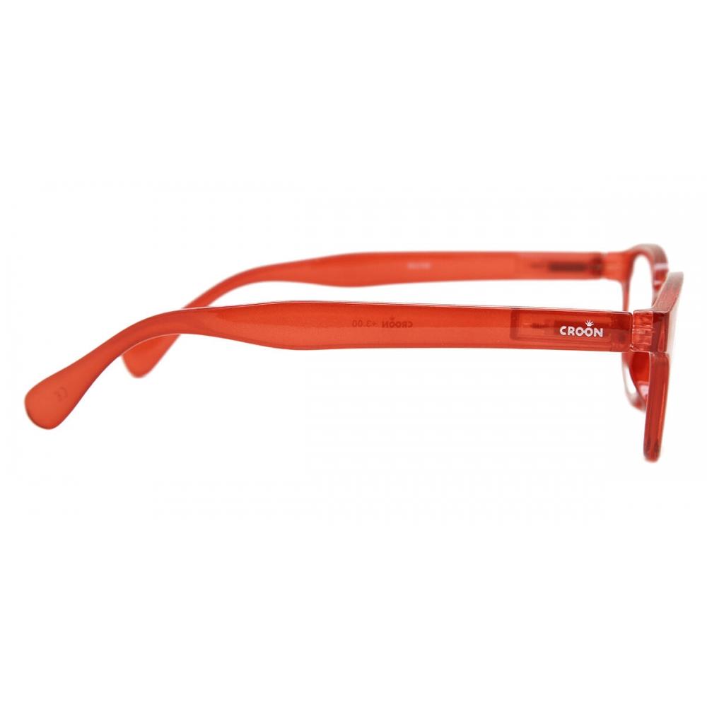 Croon Montel Red Unisex Eyeglasses