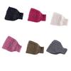 2in1 Fashion Neck Warmer Knit Hairband for Woman Camping Travel Wide Headband