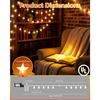 Twinkle Star 100 LED Sternen-Lichterkette Stecker 10m, Warmweiß