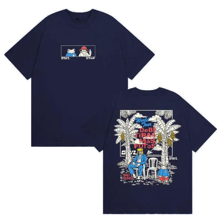 

Unisex Vintage Oversized Cotton TShirts Rapper Bad Bunny Debi Tirar Mas Fotos World Tour 2026 Fans Gift T Shirt Streetwear Y2K 4XL