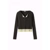 Benetton Women Rib Slim Knit Cardigan Bakcf1641