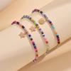 3pcs/set Rainbow Beads Cute Stars Shell Anklets For Women Multilayer Foot Chains Ankle Bracelet Beach Jewelry Summer Accessories