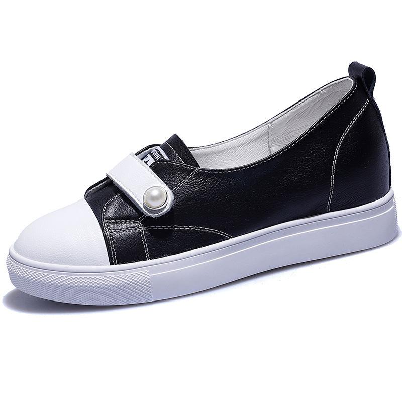 

Белые туфли на плоской подошве с мелким вырезом и внутренней платформой, женские, весна 2025, новая корейская версия, студенческие, из мягкой кожи, повседневные, на плоской подошве, одинарные туфли-лодочки 40