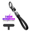 240W USB C to Type C Cable for MacBook PD3.1 Fast Charging 2-IN-1 Portable Phone Lanyard Data Cable For iPhone Samsung Xiaom S25