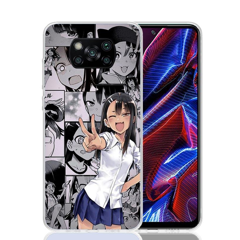 Nagatoro San Anime Aesthetic Case Phone Cover for Xiaomi Redmi Note 10 9 9S 8 8T 7 5 Pro Mi 12T 11T 10T 9T 12 11 Lite A3 A2 Tren