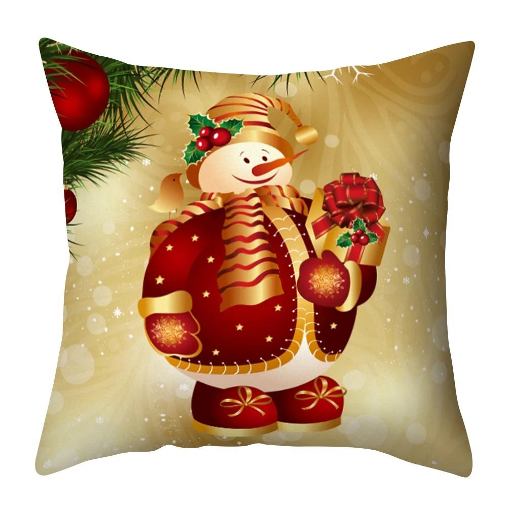 Weihnachts-Themed Kissenbezüge Auto Ornamente Büro Santa Claus Wohnzimmer Sofa Hause Kissenbezüge