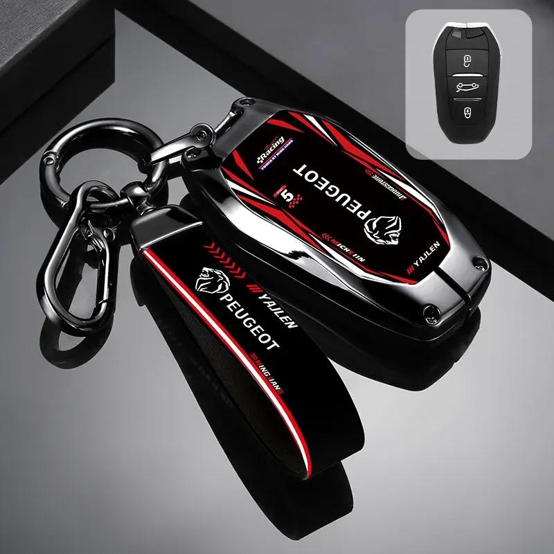 Car Sticker 2025 Hot Coolly Car Smart Remote Key Case Cover For Peugeot 308 408 508 2008 3008 4008 5008 For Citroen C4 C6 C3-XR