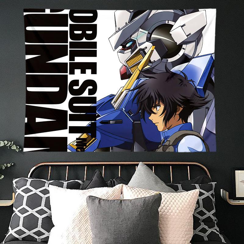 Mobile Suit Gundam Hanging Cloth Anime Background Cloth Bedroom Dormitory Decoration Cloth Wall Cloth Hanging Blanket