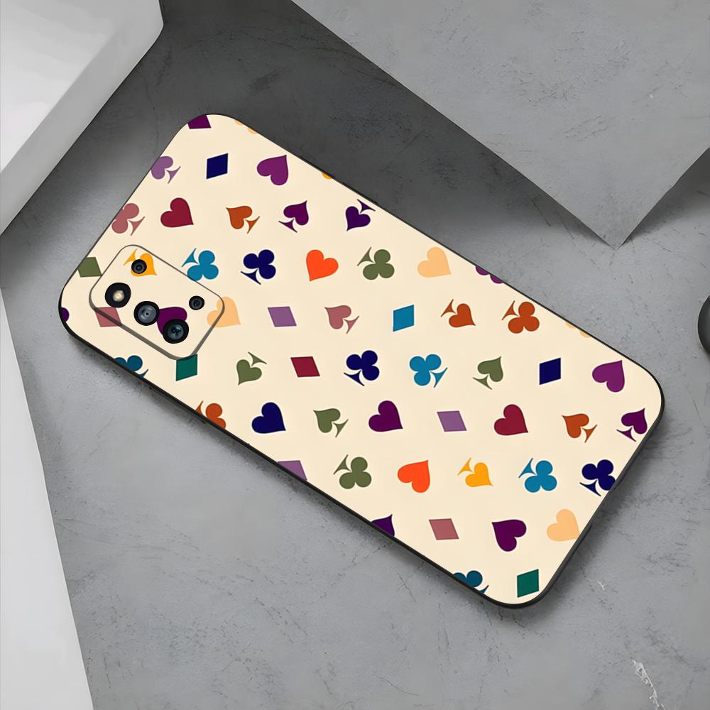 Poker Card Back Design Phone Case For Samsung S26 S25 Edge S24 S23 S22 S21 S20 Ultra Plus Fe Galaxy Silicon Cover