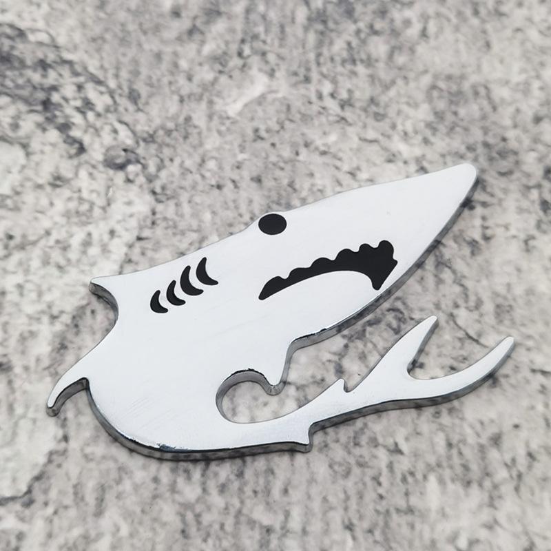 Shark Metal Car Fender Side Rear Trunk Emblem Badge Sticker