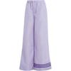 Originals Home Of Classics Series Striped Detail Elastic Waist Wide Leg Casual Pants Women Bottoms Purple IC5443