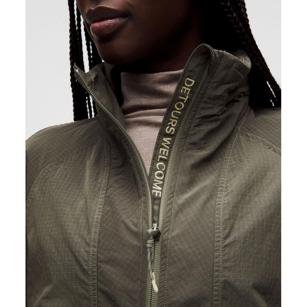 Lululemon Convertible Ripstop Hiking Jacket Army Green