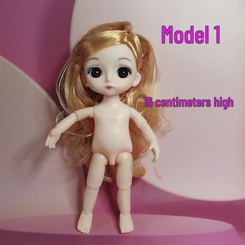 

6-дюймовая кукла для переодевания: 13 шарниров, тело 11 см, DIY макияж, аксессуары для смены тела и выражения Head + Body + Shoes