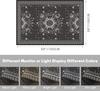 Sun and Moon Rug Boho Celestial Area Rugs for Bedroom Dorm Living Room Bohemian Occult Crescent Solar Stars Galaxy Floor Mat