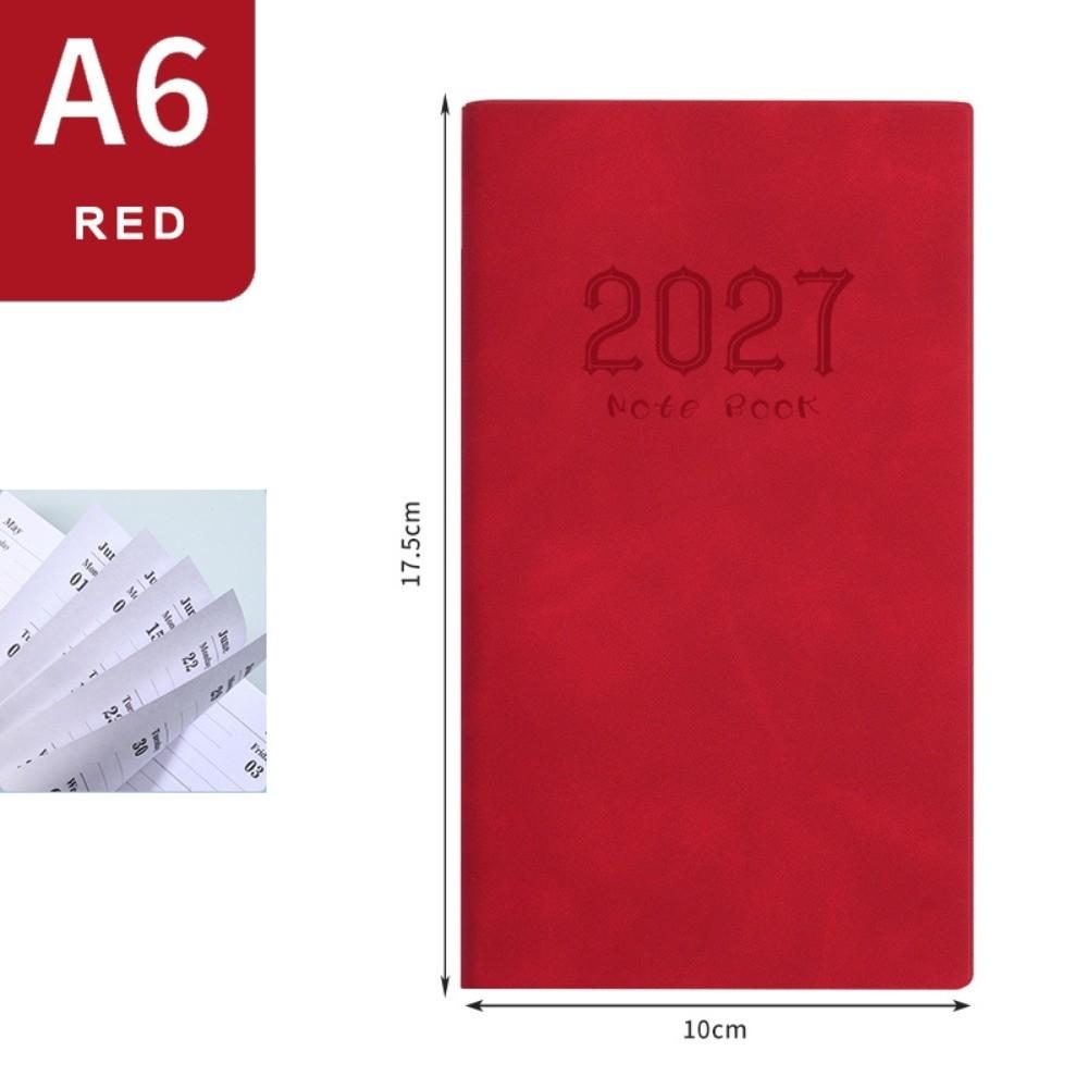 Pocket Design 2027 A6 Planner Notebook Portable Lightweight Daily Weekly Journal  Time Management