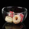 1/12 Dollhouse Miniature Accessories Glass Soup Plate Simulation Dish Toy