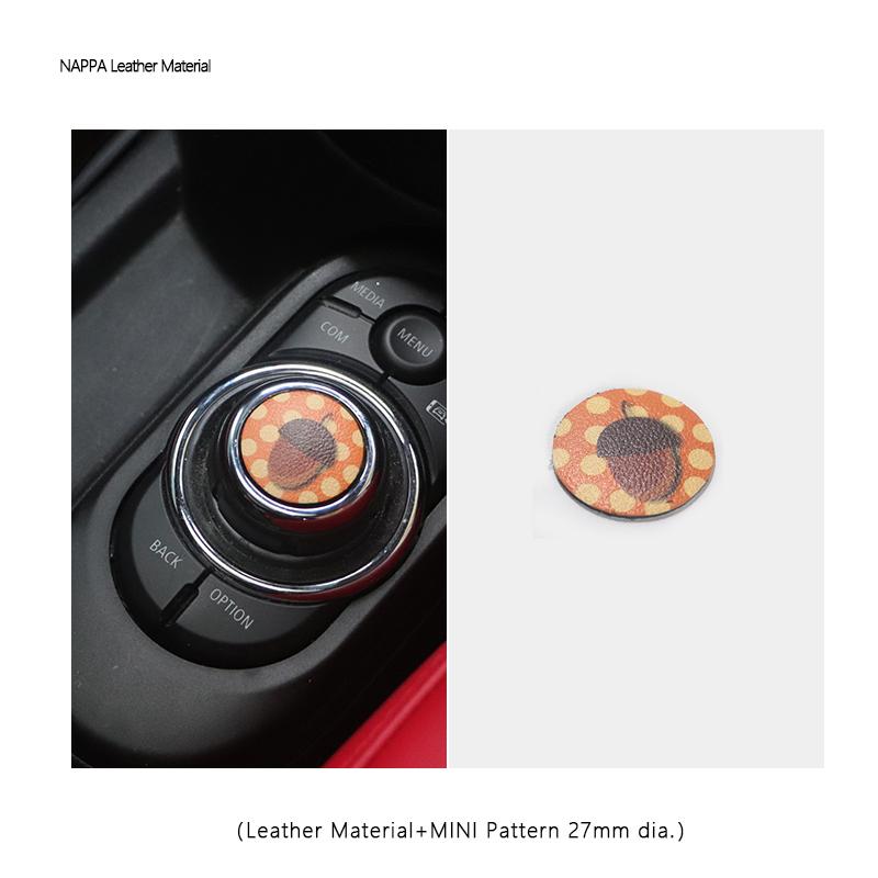 

Car Central Control Multimedia Button Cover For mini cooper F56 F55 F57 Trim Knob Sticker For mini cooper Accessories