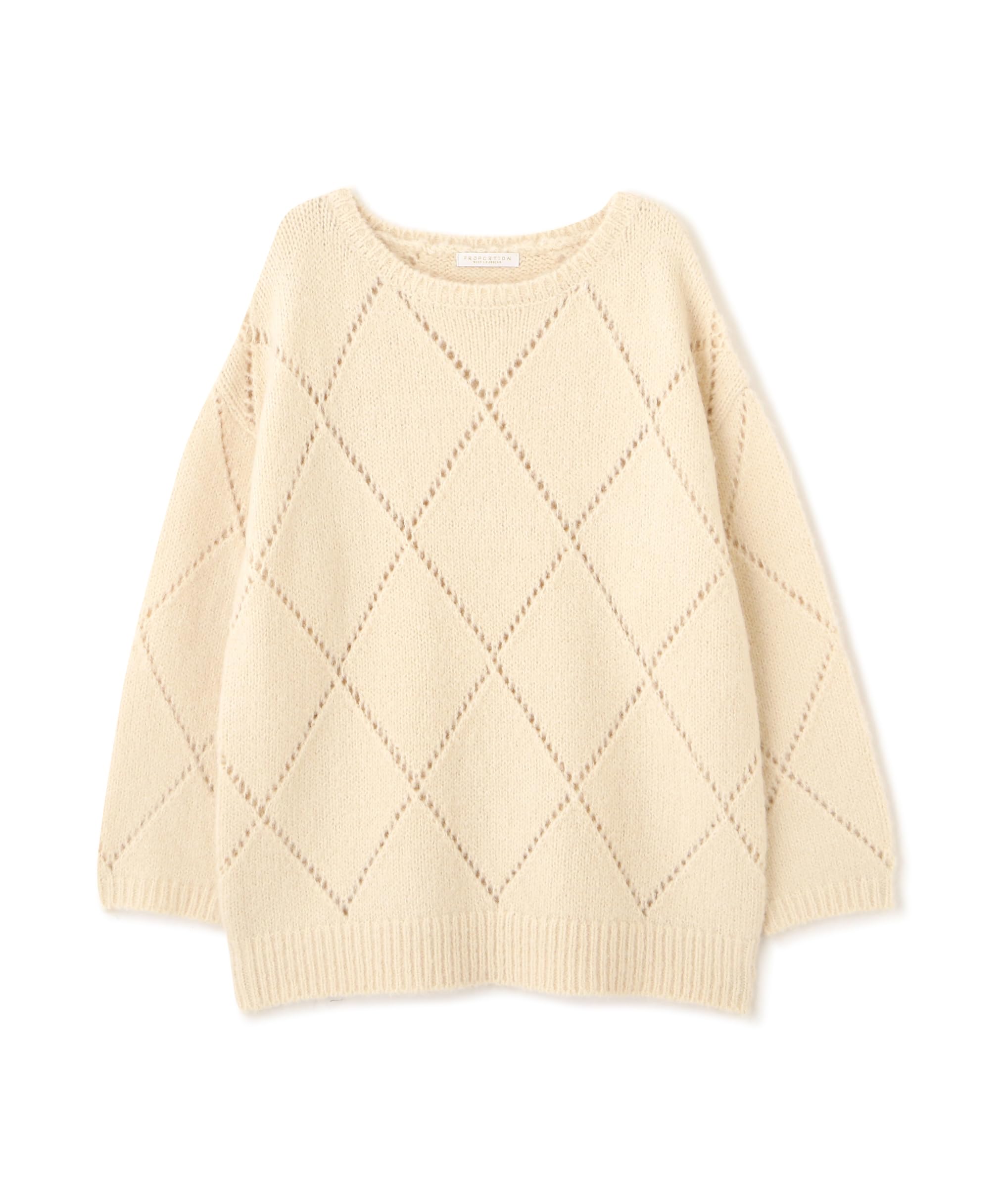 

Proportion Body Dressing Eyelet Knit Ivory Women s Sweater, слоновая кость