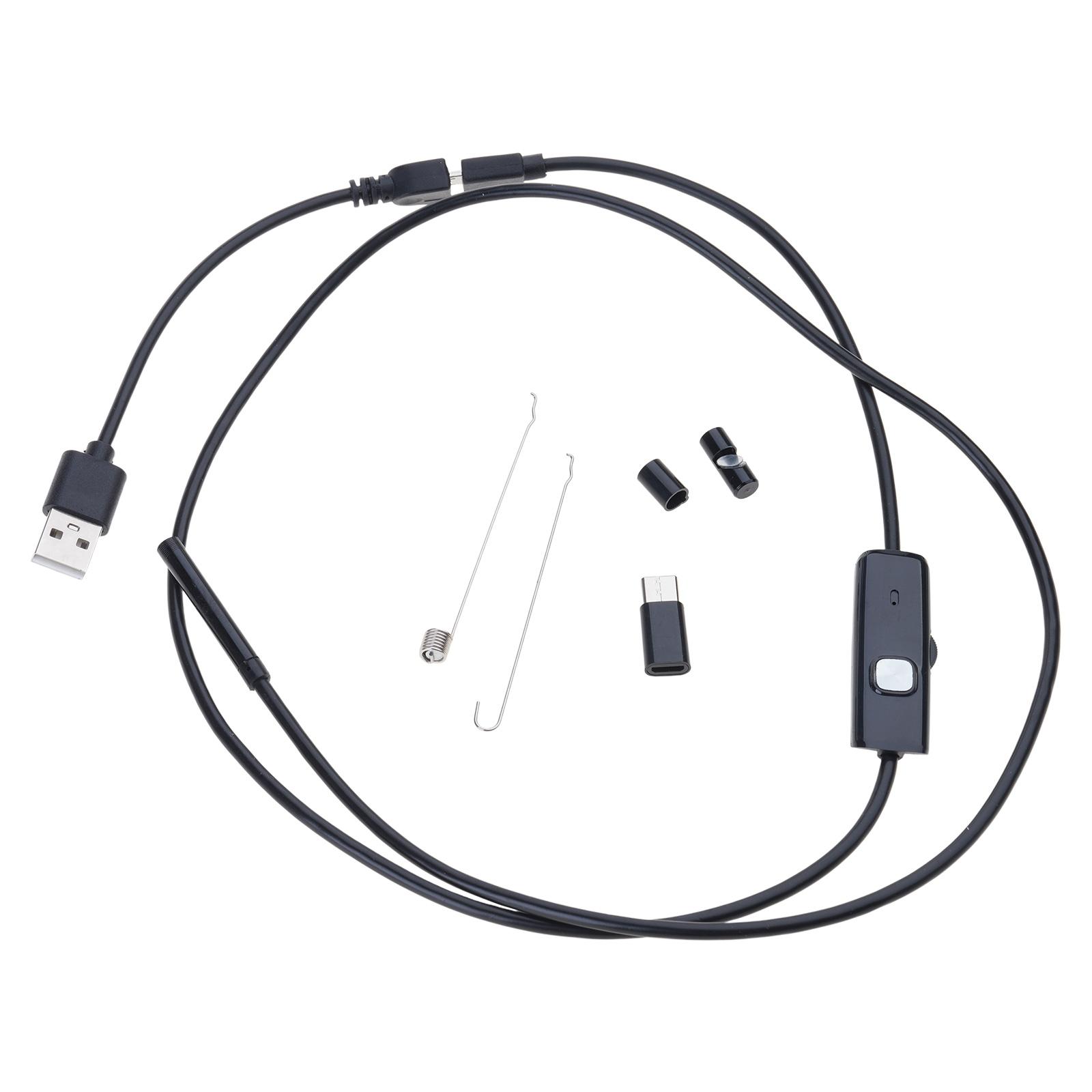 

USB эндоскоп для телефона 5,5 мм бороскоп инспекционная змеиная камера водонепроницаемая эндоскопическая камера со светодиодной подсветкой кабель A