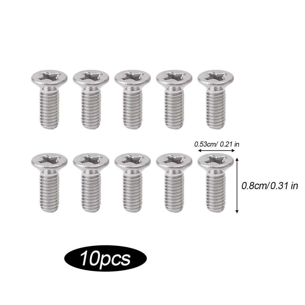 200/10PCS Stainless Steel Counterbore Machine Tooth Screw Phillips Mechanical Thread Flat Head Screws Woodworking Fasteners