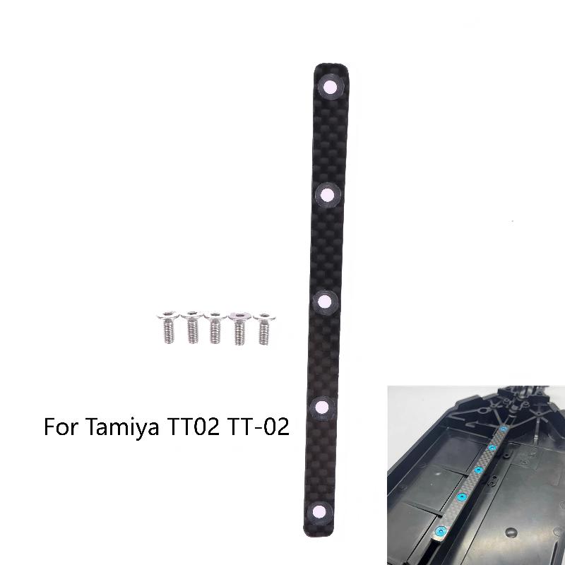 Do Tamiya Tt02/Tt-02 1/10 Samochodu RC Części Ulepszające Akcesoria Płyta Podwozia z Włókna Węglowego, Łatwy Montaż