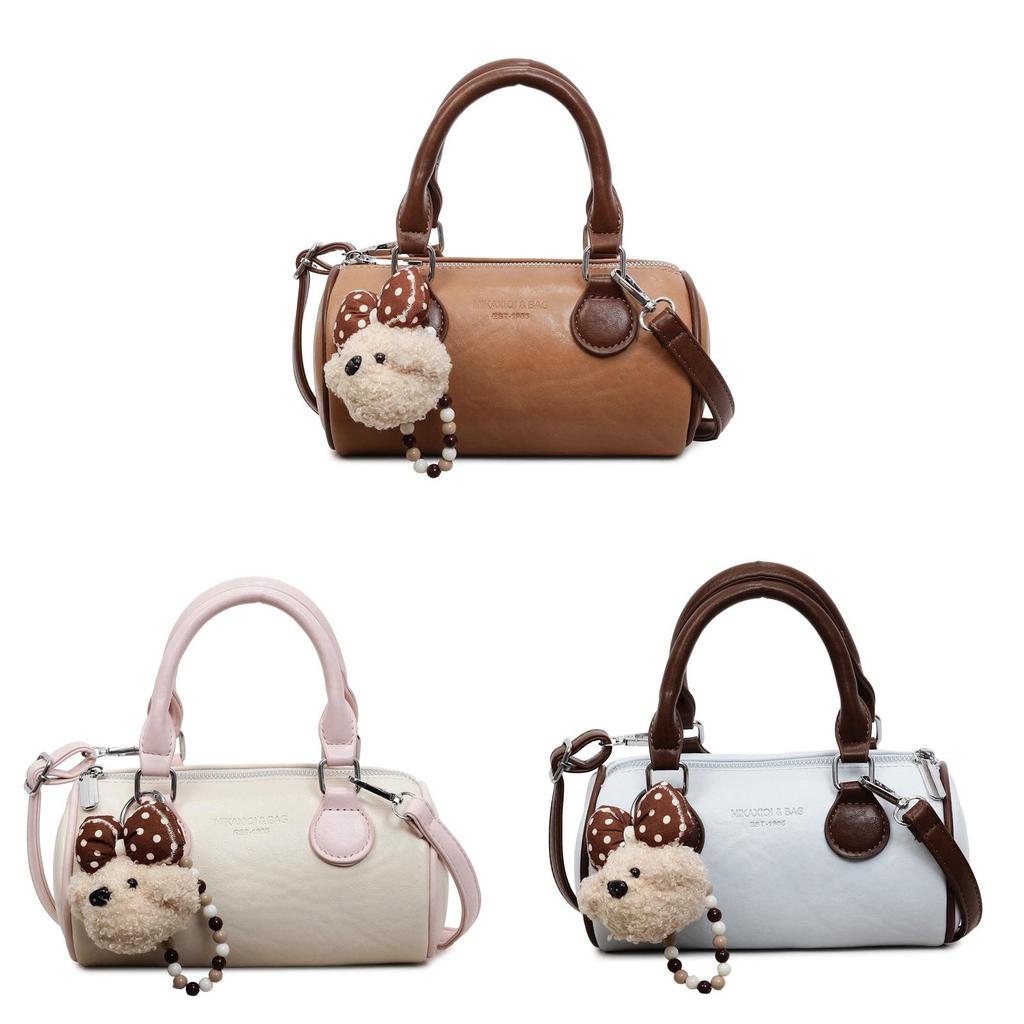 Vintage Style Pillowshaped Handheld Purse With Inner Pocket For Casual Outings