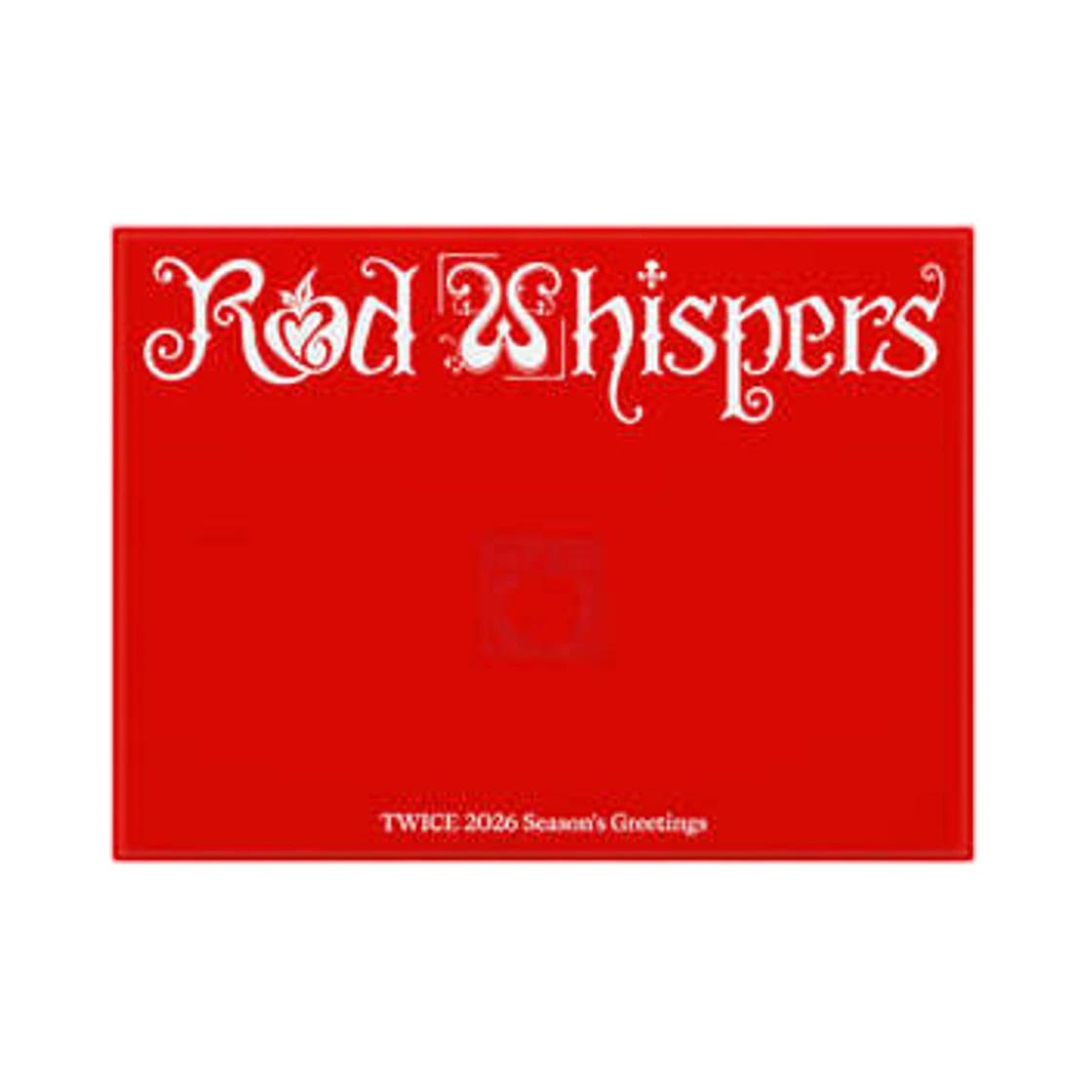 Twice 2026 Season s Greetings Red Whispers ONE SIZE