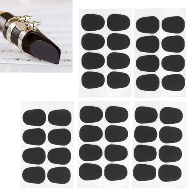 160 Stück Schwarze Klarinetten-Mundstück-Pflaster Mundstück-Pflaster für Saxophon-Performance