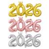 2026 Folienballon-Zahlen Neujahrsparty-Zubehör Weihnachtsdekoration für Zuhause Navidad Zahlenballons