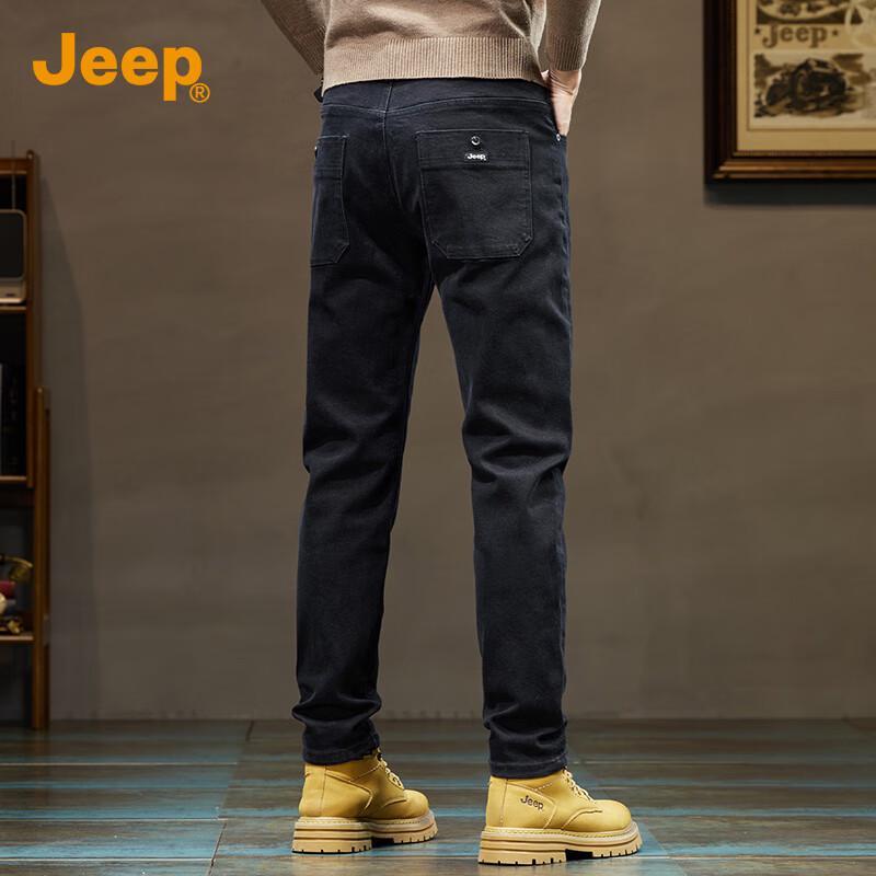 Jeep Men's Autumn/Winter Slim Straight Leg Jeans