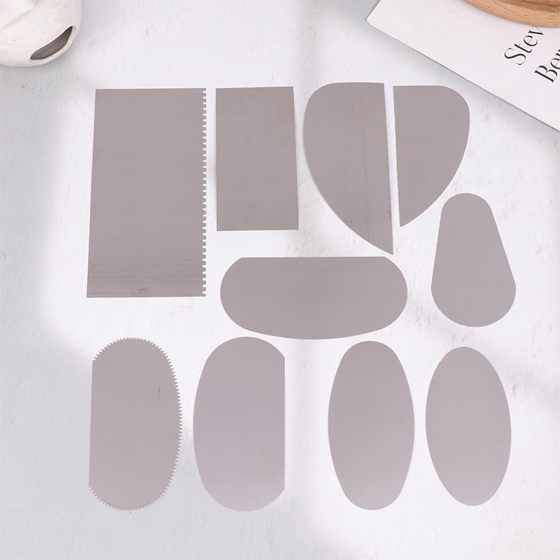 10Pcs/Set Baking Clay Tool Clay Sculpture Pottery Molding Stainless Steel Sculpting Tools Scraper Ceramic Tool Clay Scraper